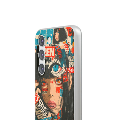 Shibuya Street Collage · Lite Phone Case for Samsung · Red