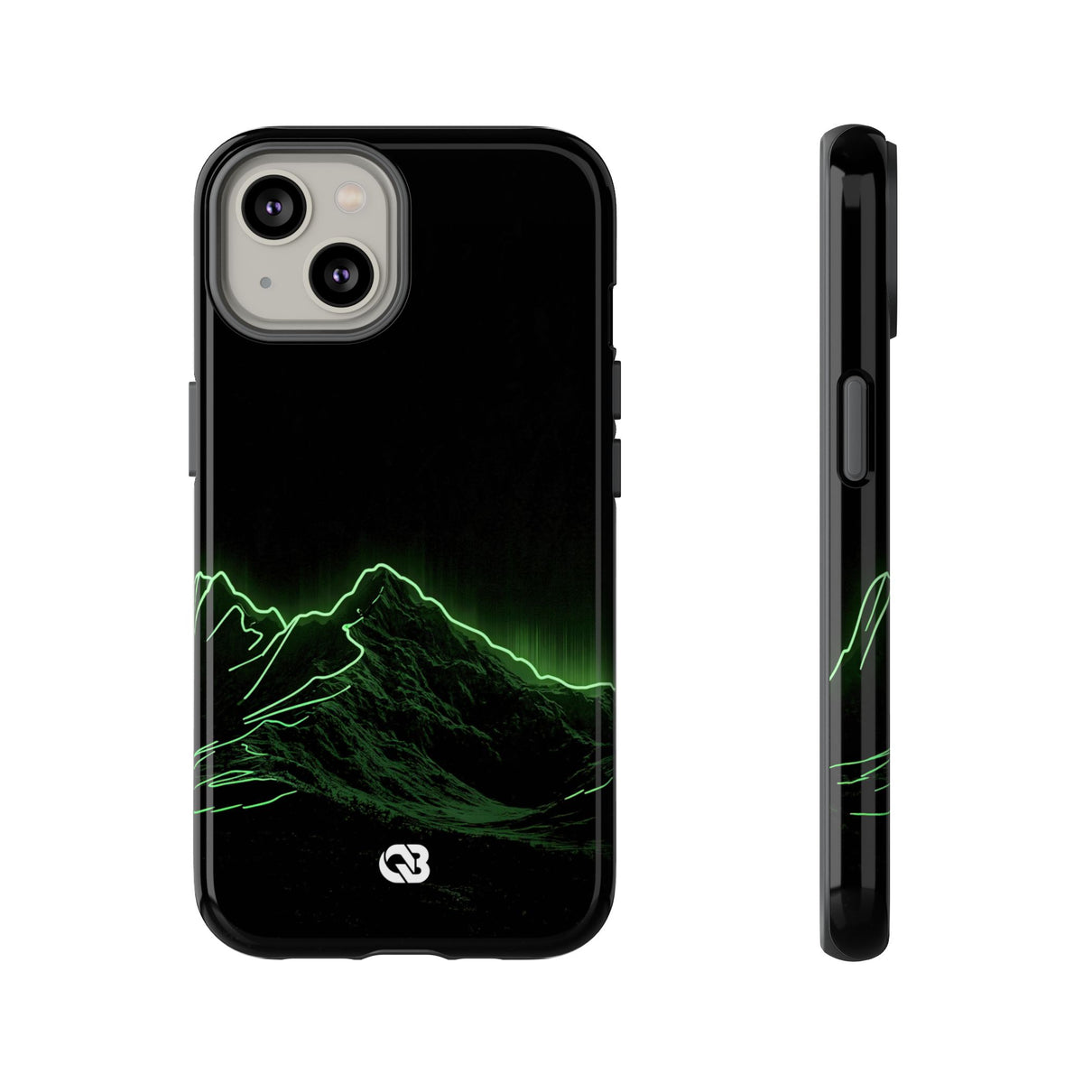 Nordic Mountain Contour · Tough Phone Case for iPhone · Black