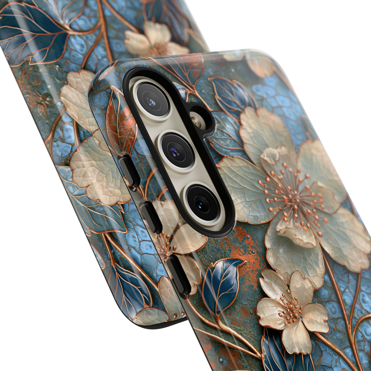 Gilded Blossom Reverie · Tough Phone Case for Samsung · Teal