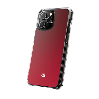 Red Impact MagSafe Phone Case for iPhone - Crimson Velvet Fade