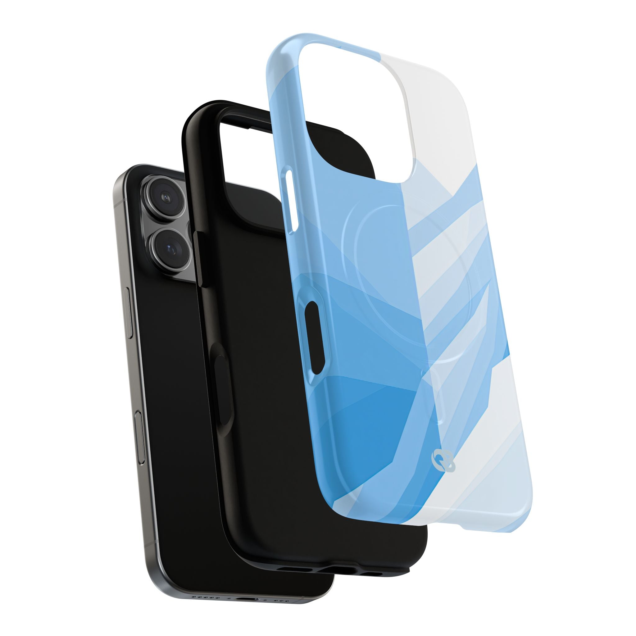 Blue Tough 2.0 Magsafe Phone Case for iPhone - Arctic Glacial Ridge