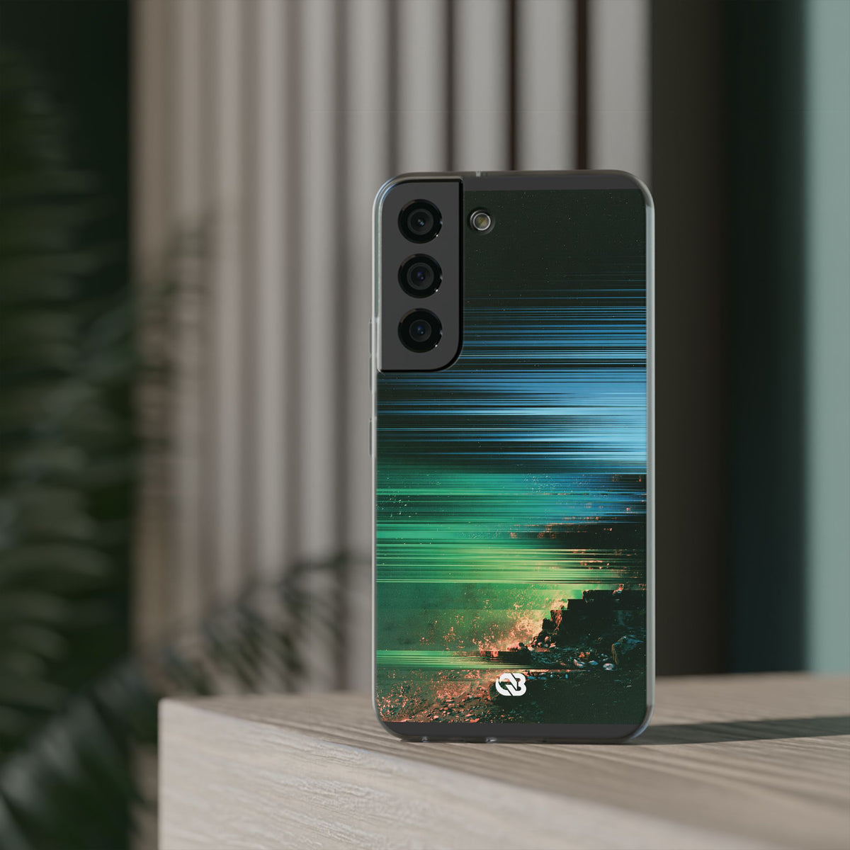 Digital Shoreline Drift · Lite Phone Case for Samsung · Teal