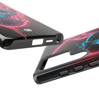 Neon Drip Skull · Tough Phone Case for Samsung · Black