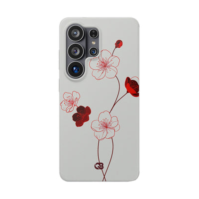 Red Lite Phone Case for Samsung - Kyoto Ember Bloom