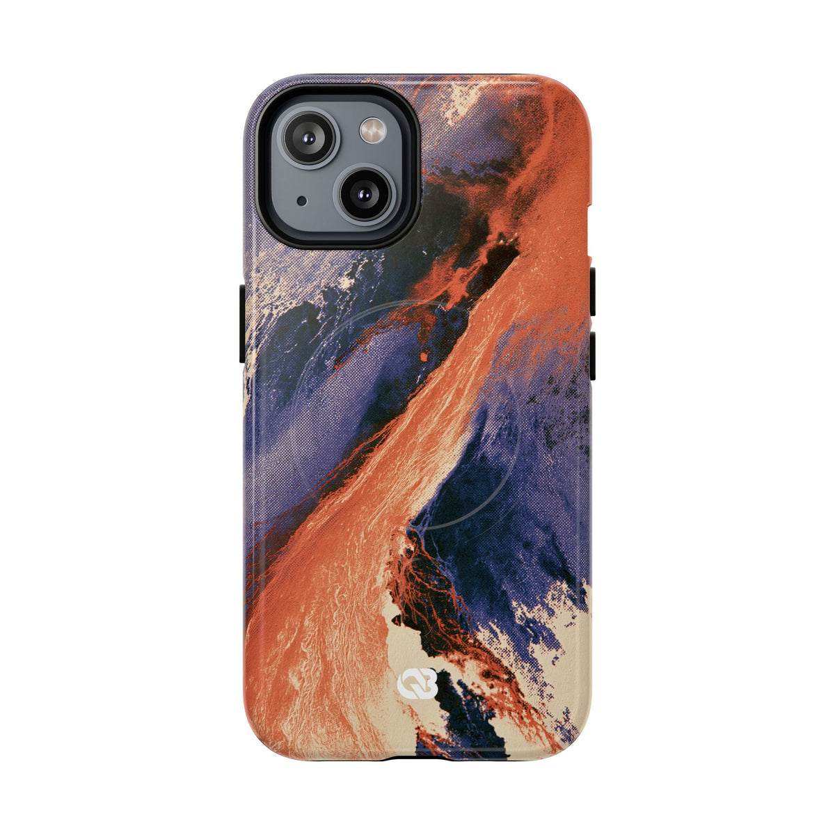 Solar Aura Drift · Tough 2.0 Magnetic Phone Case for iPhone · Orange