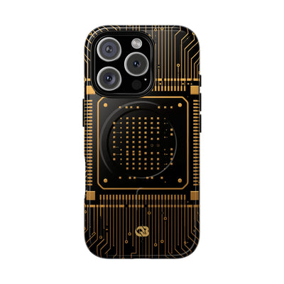 Gold Tough 2.0 Magsafe Phone Case for iPhone - Cyber Gold Processor