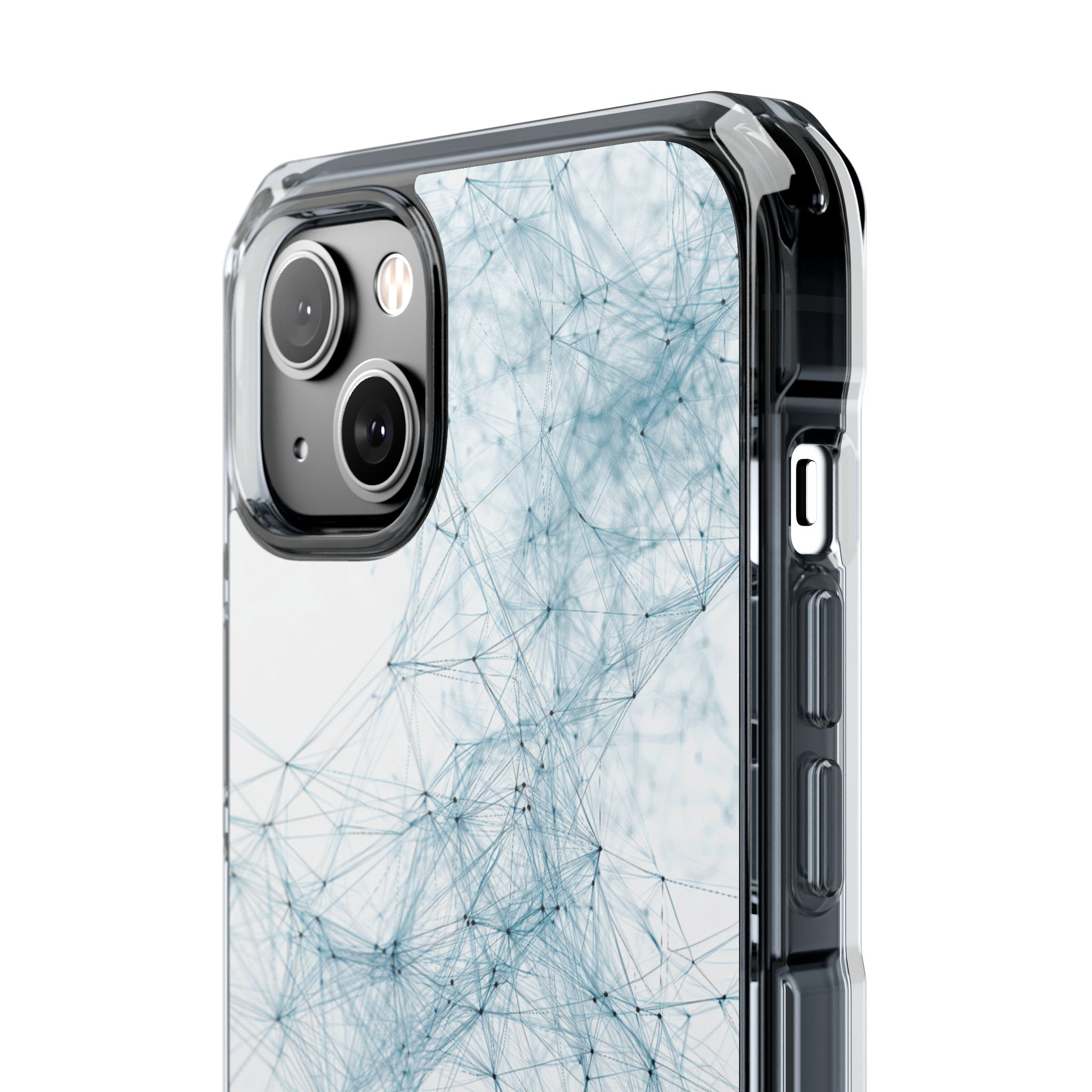 Blue Impact MagSafe Phone Case for iPhone - Glacial Neural Web