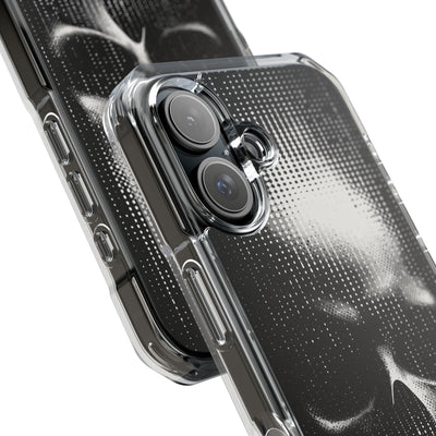 Raster Phantom · Clear Impact Magnetic Phone Case for iPhone ·  Black