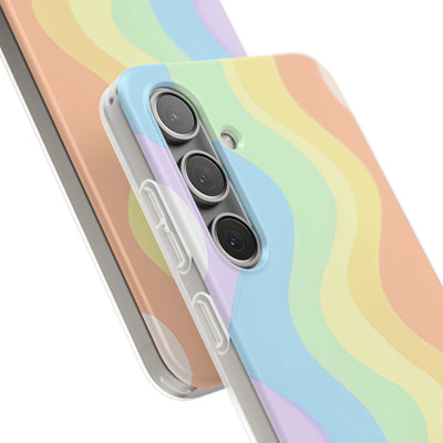Pastel Ripple Flow · Soft Handyhülle für Samsung