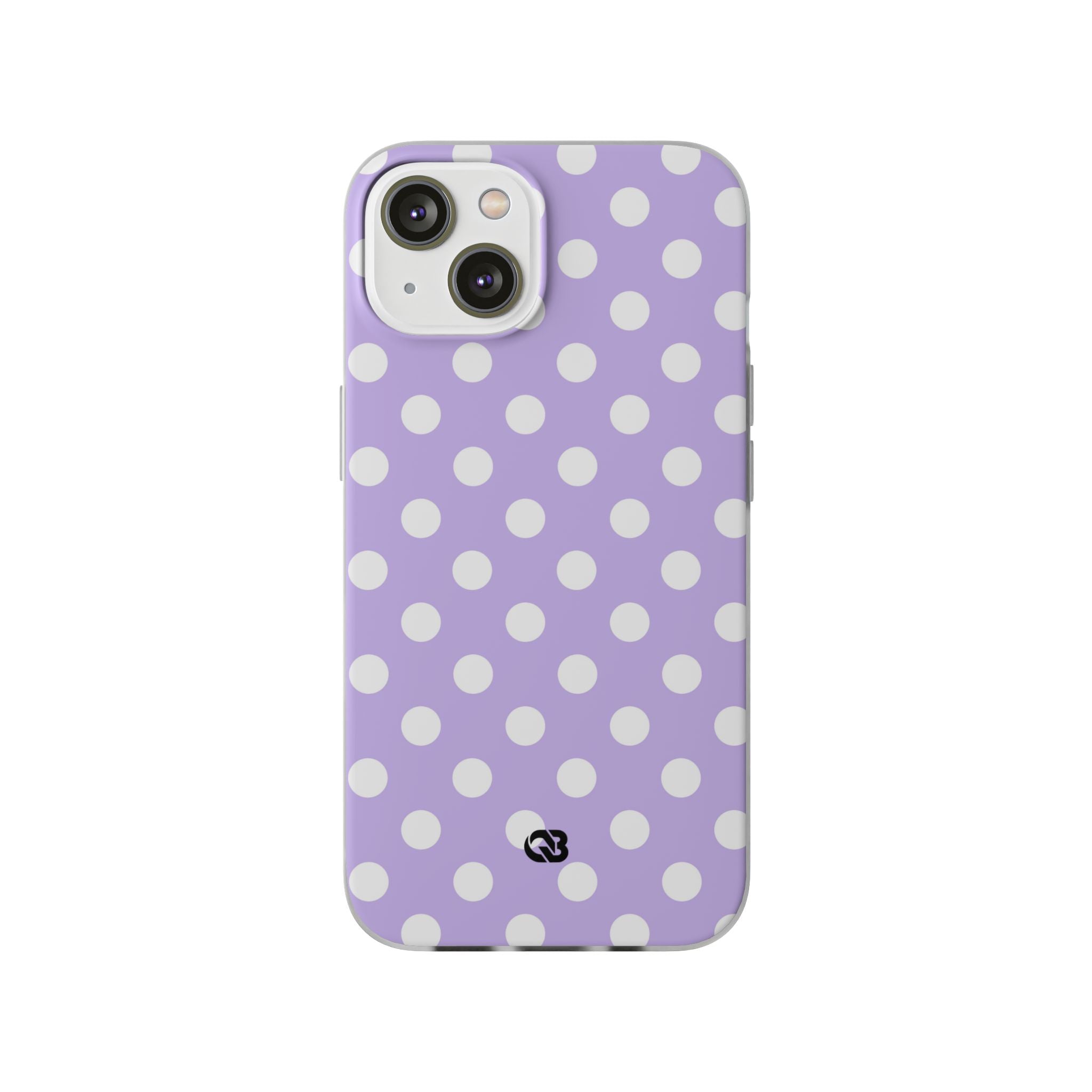 Grille à pois pied-de-poule lilas