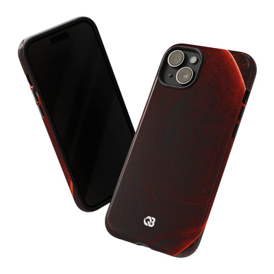 Crimson Solar Horizon · Tough Phone Case for iPhone · Red