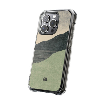 Sage Ridge Horizon · Clear Impact Magnetic Phone Case for iPhone ·  Green