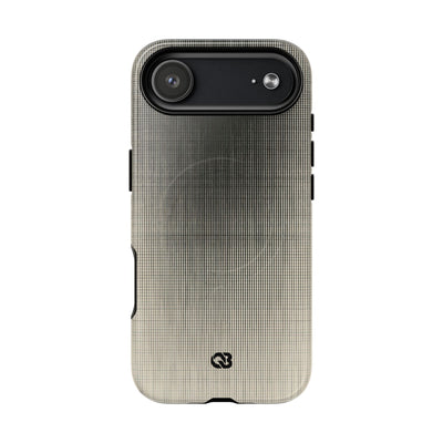 Beige Tough 2.0 Magsafe Phone Case for iPhone - Carbon Screen Grid