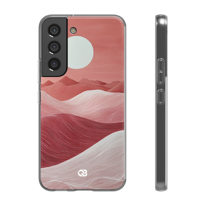 Crimson Dune Horizon · Soft Phone Case for Samsung