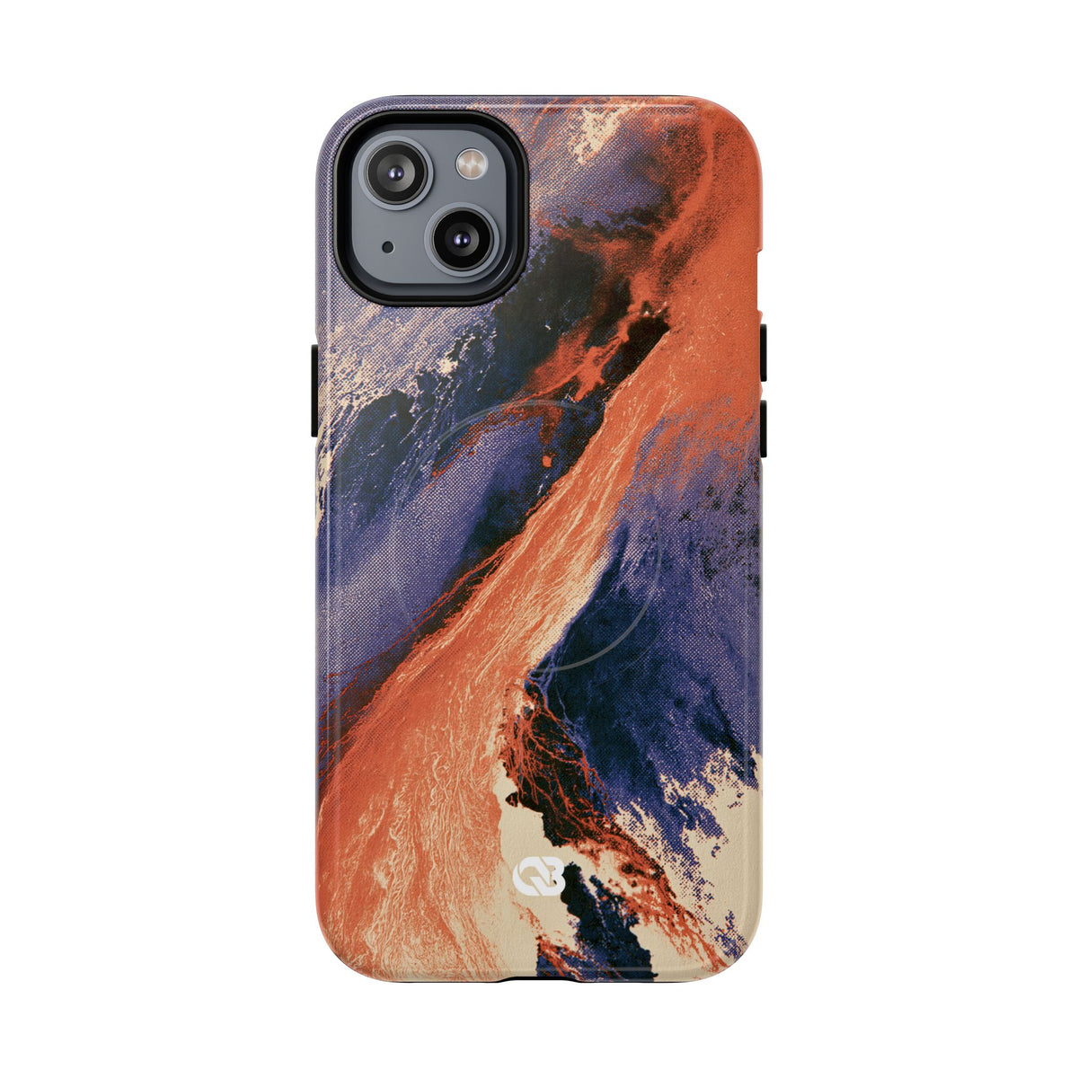 Solar Aura Drift · Tough 2.0 Magnetic Phone Case for iPhone · Orange