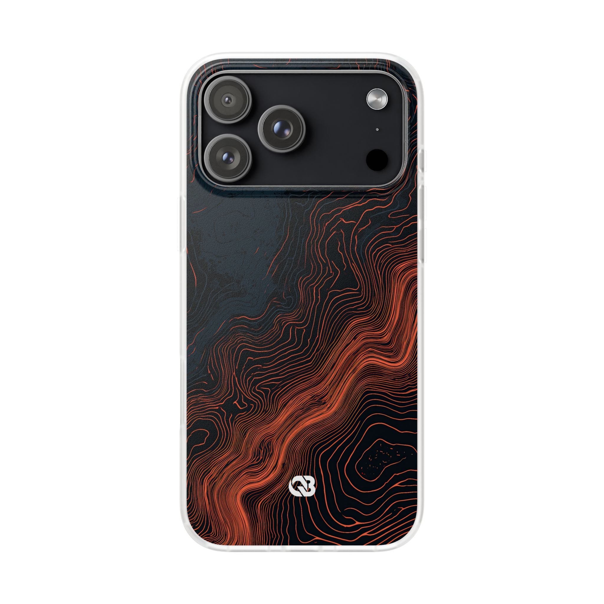 Black Lite Phone Case for iPhone - Volcanic Basalt Map