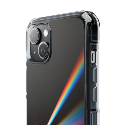 Spectral Refraction · Clear Impact Magnetic Phone Case for iPhone · Black