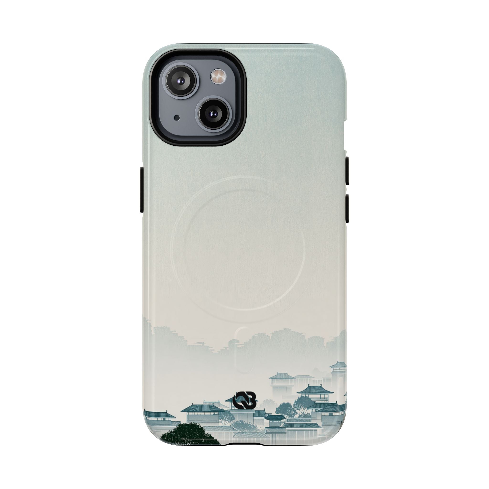 Blue Tough 2.0 Magsafe Phone Case for iPhone - Mist Valley Pagoda