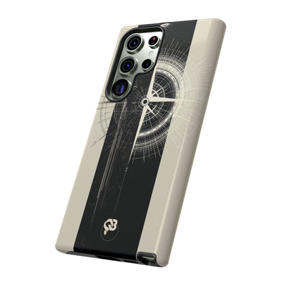 Beige Tough Phone Case for Samsung - Zenith Vector Spire