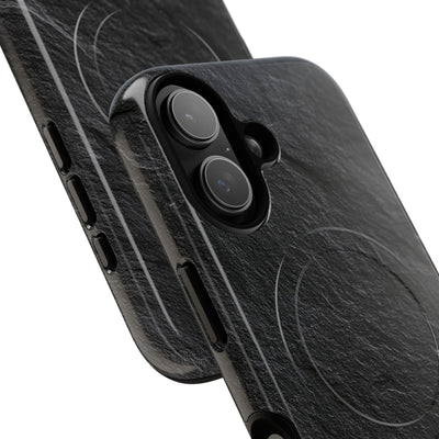 Black Tough 2.0 Magsafe Phone Case for iPhone - Raw Obsidian Slate