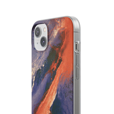 Solar Aura Drift · Lite Phone Case for iPhone ·  Orange