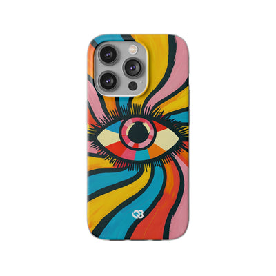 Vivid Gaze Burst · Soft Phone Case for iPhone