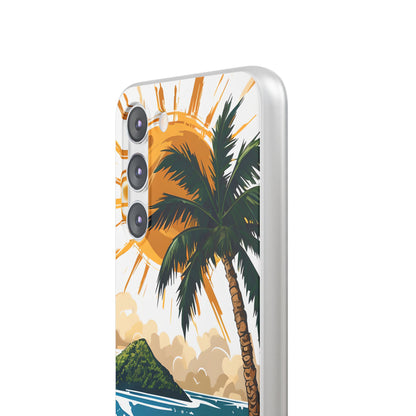 Sunny Palm Breeze Samsung S23 Plus Case - Soft