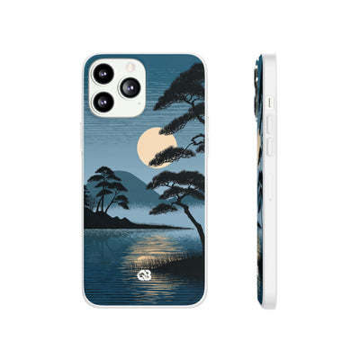 Moonlit Pine Horizon · Lite Phone Case for iPhone ·  Blue