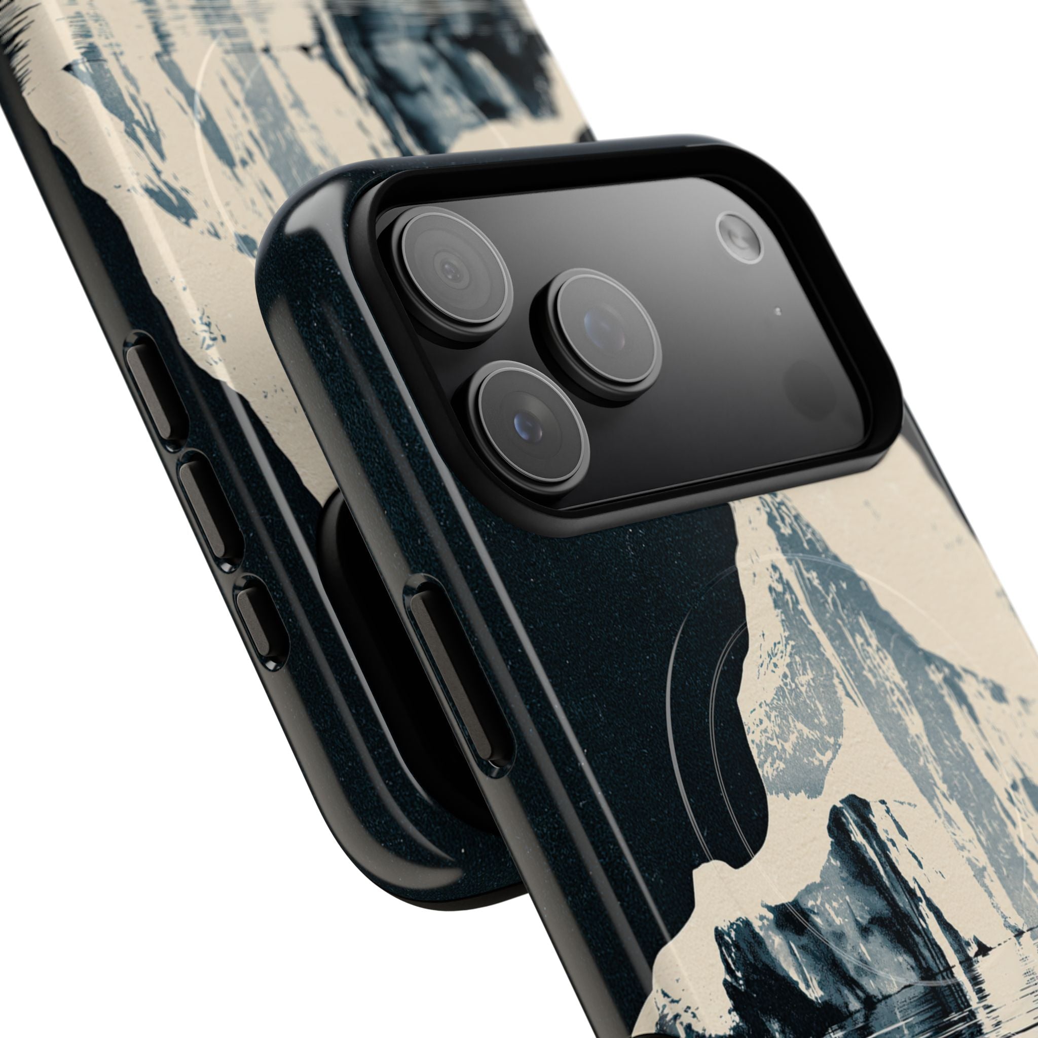 Blue Tough 2.0 Magsafe Phone Case for iPhone - Frozen Navy Monolith