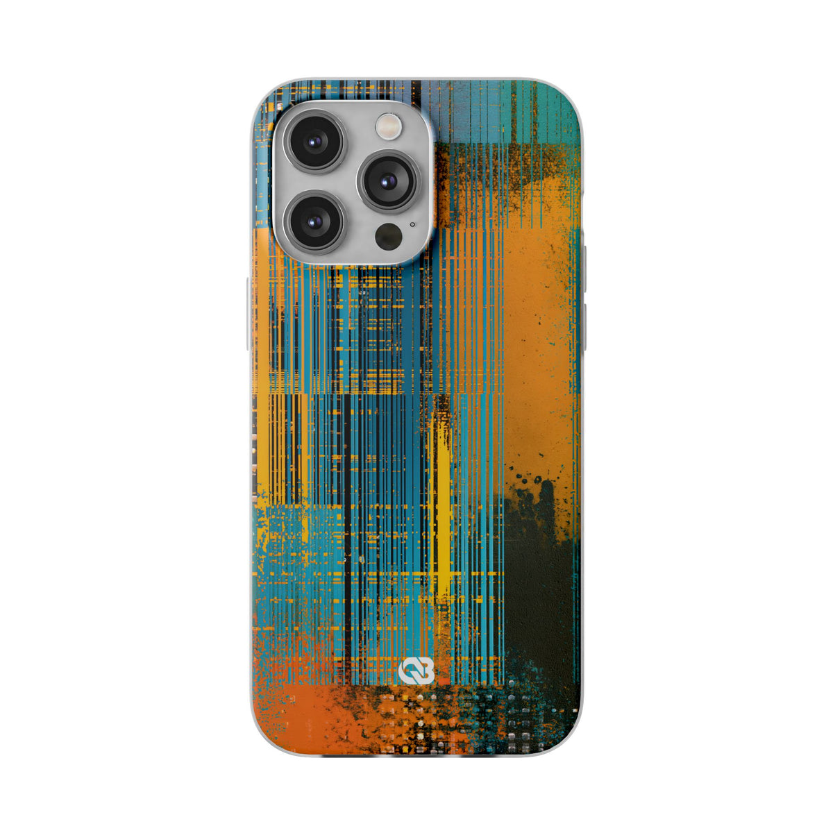 Cyber Glitch Stream · Lite Phone Case for iPhone ·  Teal