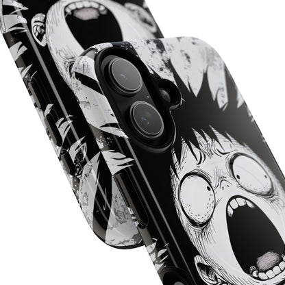 Screaming Stripes iPhone 17 Case - Tough+ - CASE•BOB