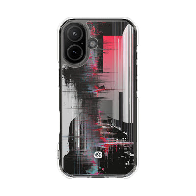 Black Impact MagSafe Phone Case for iPhone - Crimson Data Leak
