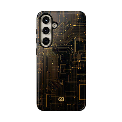 Gold Tough Phone Case for Samsung - Amber Core Mainframe