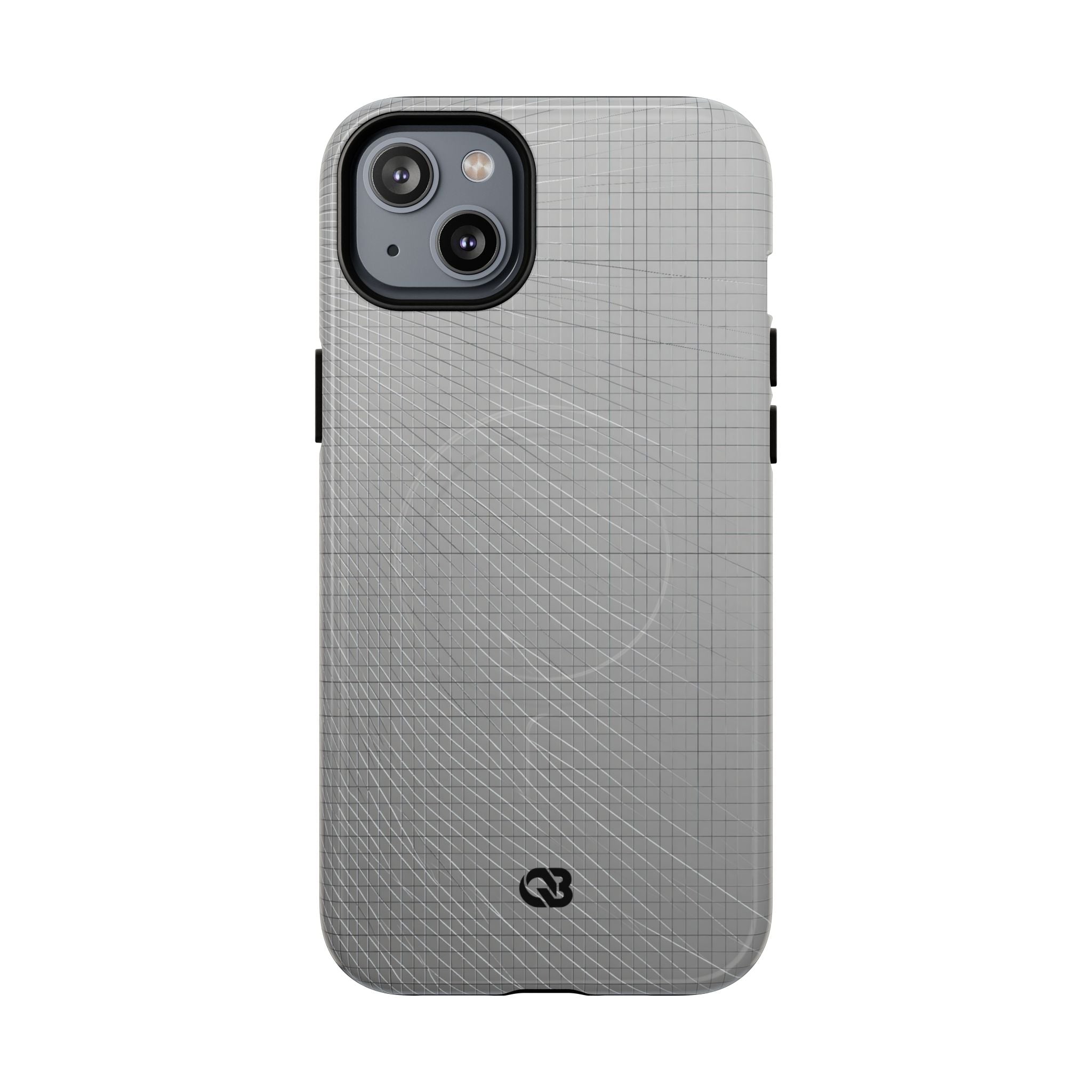 Grey Tough 2.0 Magsafe Phone Case for iPhone - Chrome Mesh Warp