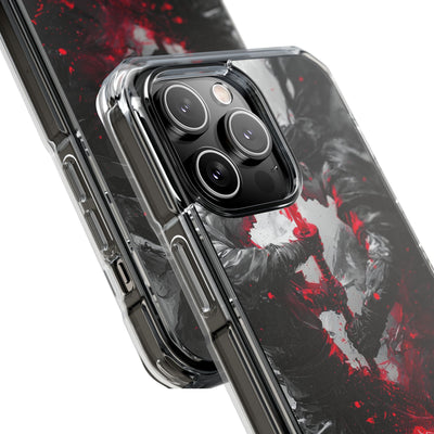 Shattered Crimson Duel · Impact Hoesje voor iPhone · Magsafe