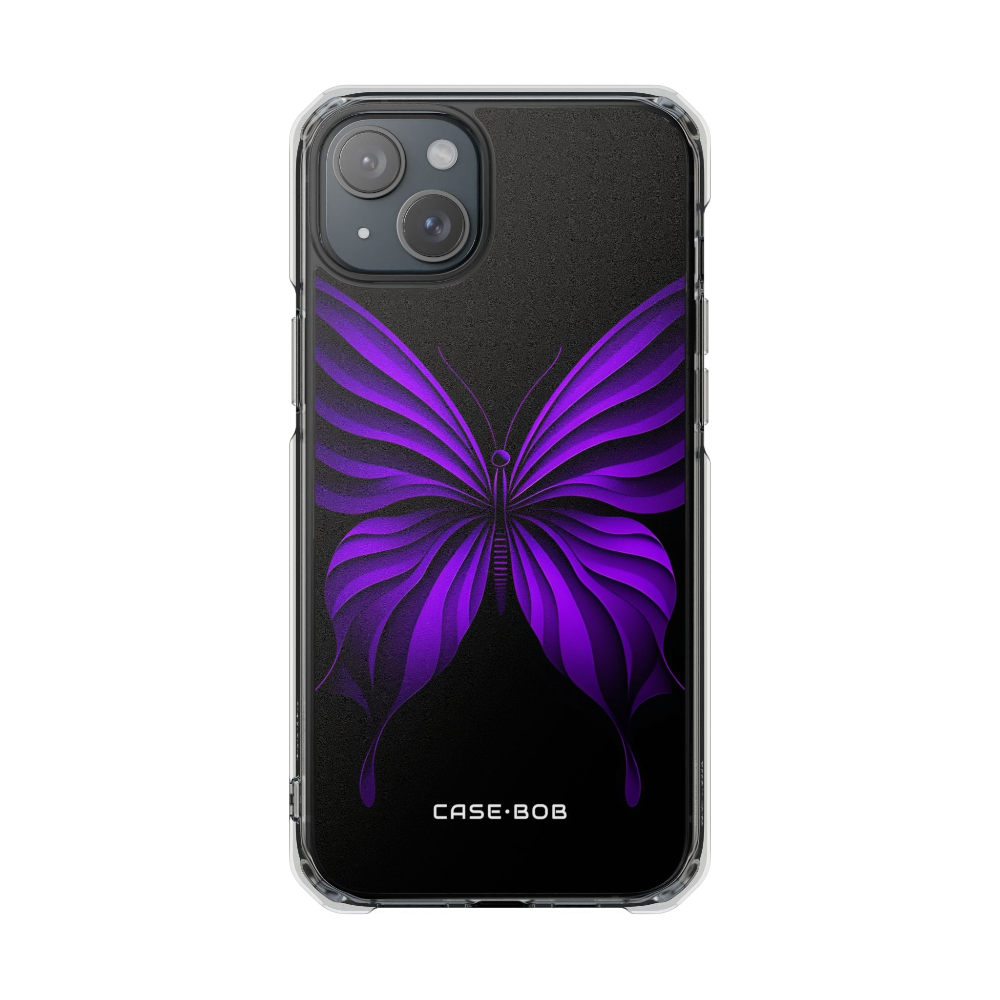 Violet Monarch iPhone 15 Plus Case - Impact