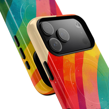 Textured Rainbow Arc iPhone 17 Pro Max Case - Tough+ - CASE•BOB