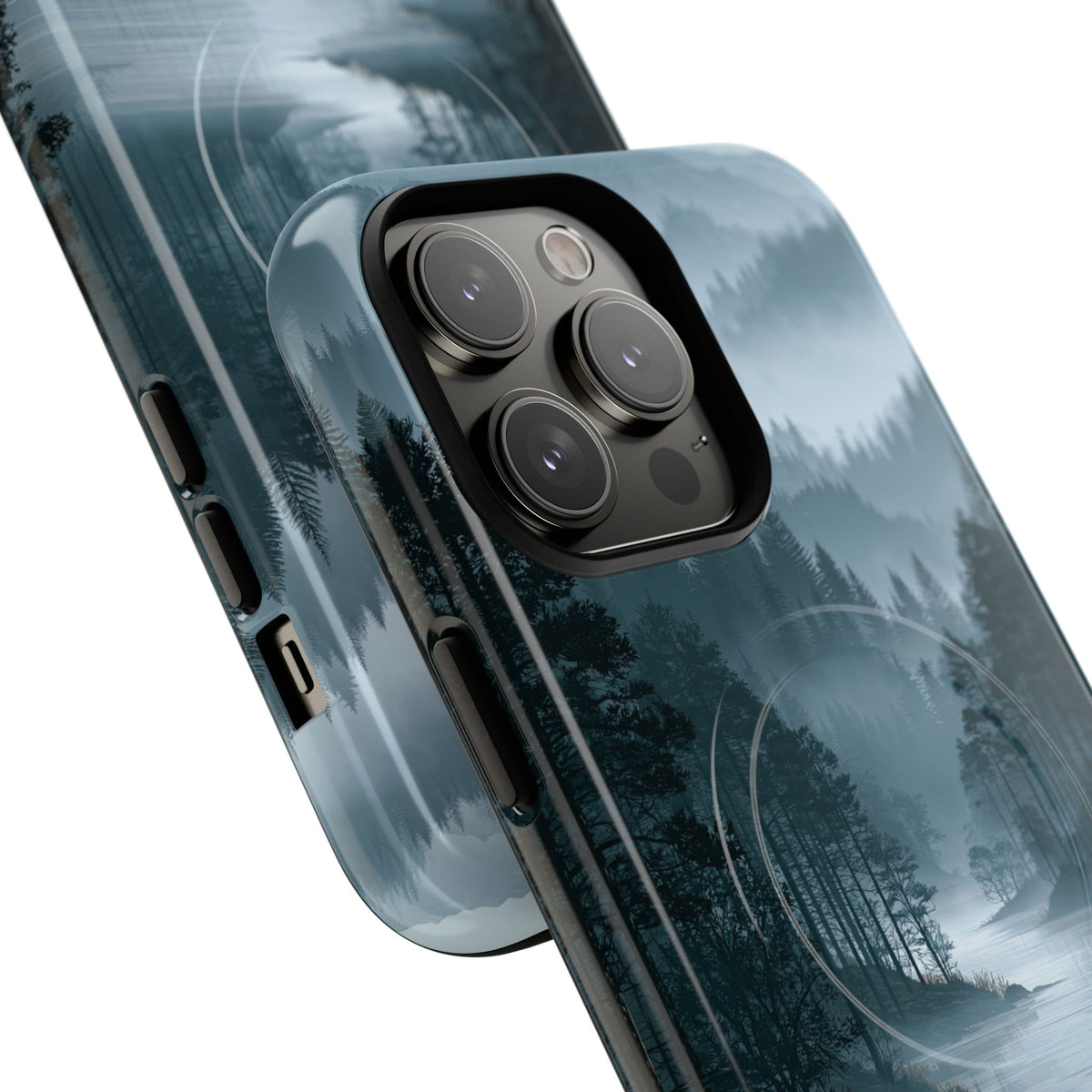 Silent Nordic Fjord · Tough 2.0 Magnetic Phone Case for iPhone · Blue