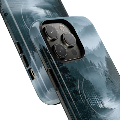 Silent Nordic Fjord · Tough 2.0 Magnetic Phone Case for iPhone · Blue