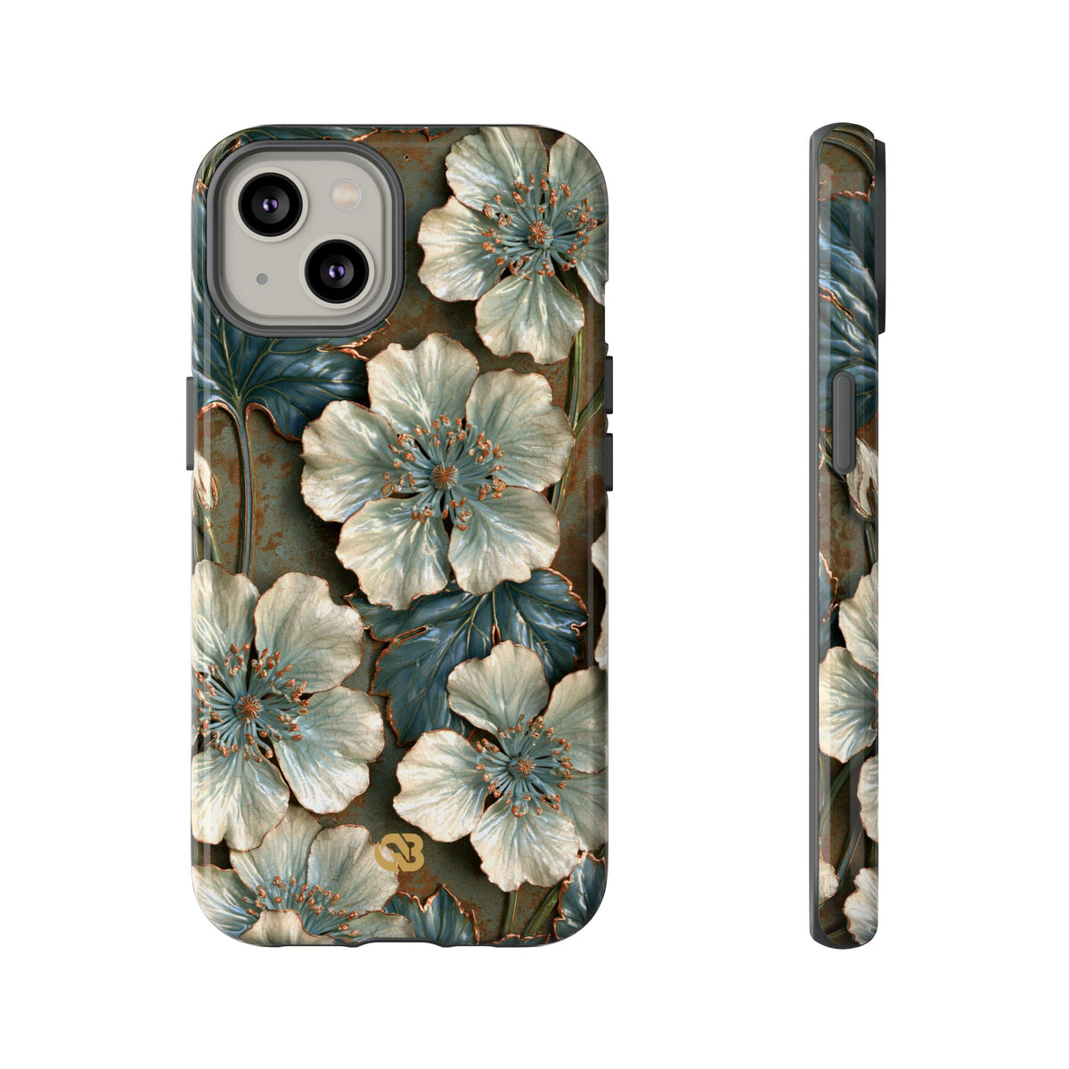 Gilded Blossom Reverie · Tough Phone Case for iPhone · Teal