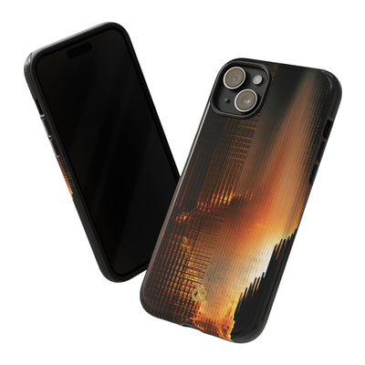 Luminous Grid · Tough Phone Case for iPhone · Black