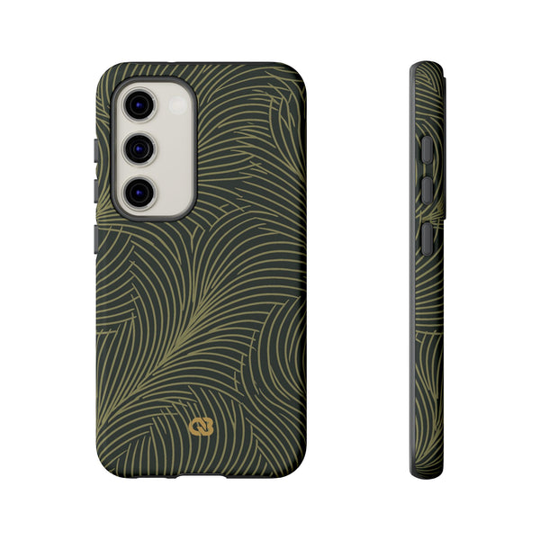 Midnight Palm Frond · Tough Phone Case for Samsung · Green