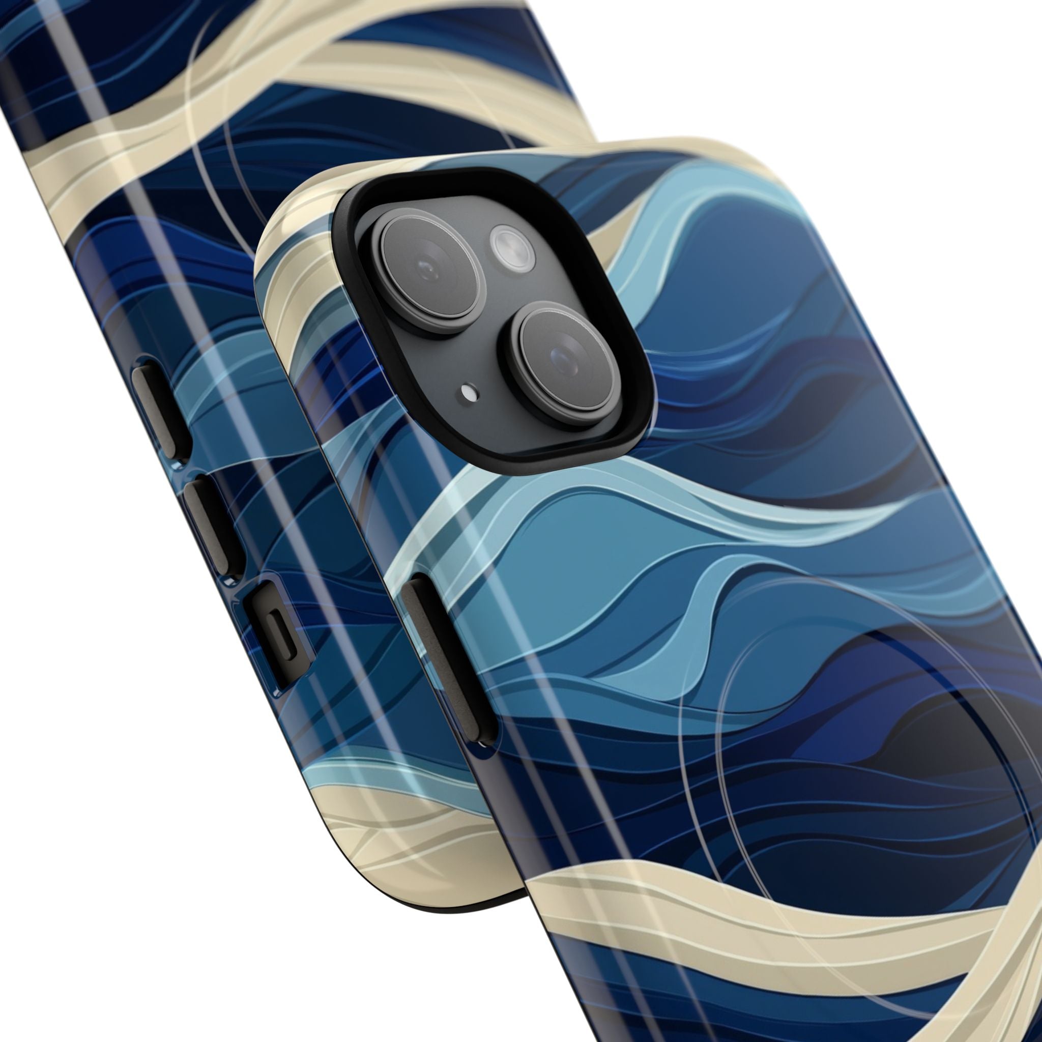 Cobalt Coast Layers · Coque de téléphone Tough+ pour iPhone · Magsafe