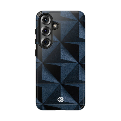 Blue Tough Phone Case for Samsung - Indigo Basalt Facets