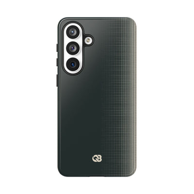 Grey Tough Phone Case for Samsung - Charcoal Tech Grid