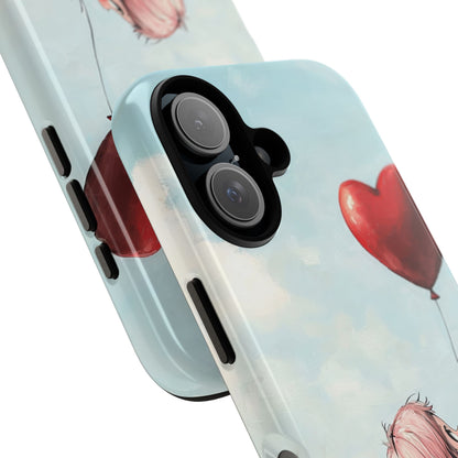 Heart Balloon Glow iPhone 16 Case - Tough