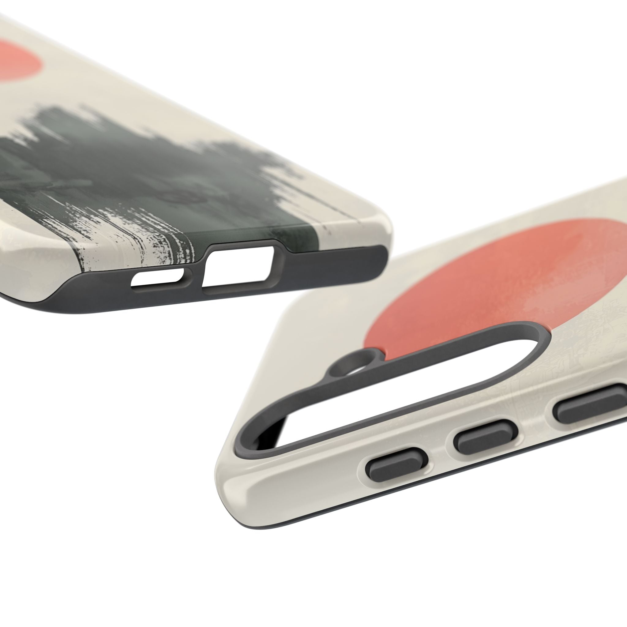 Karmesiner Sonnenstreich · Tough Handyhülle für Samsung