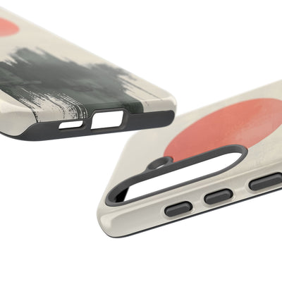 Karmesiner Sonnenstreich · Tough Handyhülle für Samsung