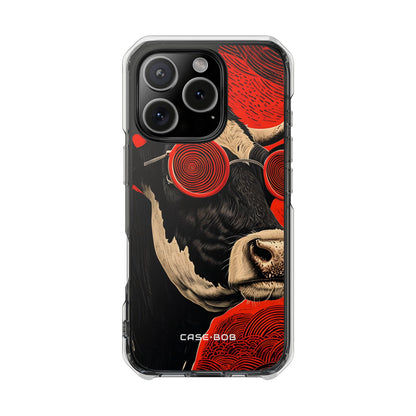 Hypnotic Cow iPhone 16 Pro Case - Impact