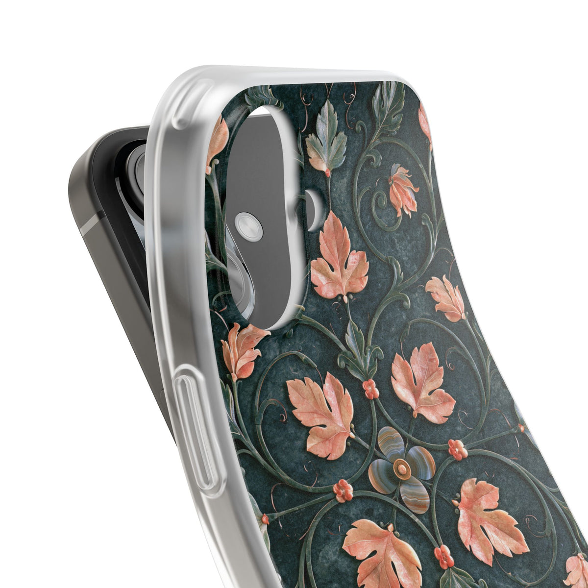 Florentine Rose Arabesque · Lite Phone Case for iPhone ·  Green